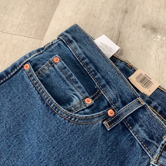 Levi’s 505 regular blue jeans 38 x 32  tan NWT‎ straight leg - Picture 11 of 13